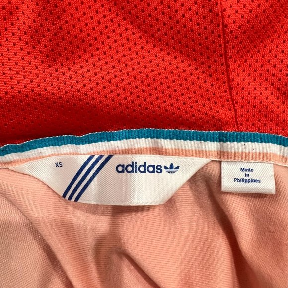 Adidas Colorblock Logo Full Zip Hooded Sports Jacket - Picture 6 of 8